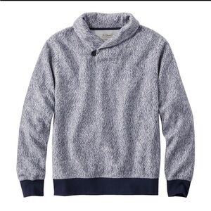 L.L. Bean Men's Marled Fleece navy